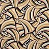 Viscosestof abstracte lijnen – zwart/roségoud,  thumbnail number 1