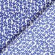 Lichte crêpe stof losse bloemen – blauw/wit,  thumbnail number 4