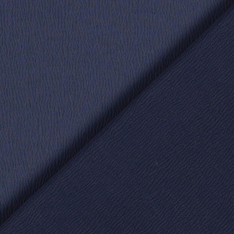 Crêpe satijn effen – marineblauw,  image number 3
