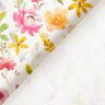 Decostof Half panama delicate bloemen – wit/pastelviolet,  thumbnail number 4