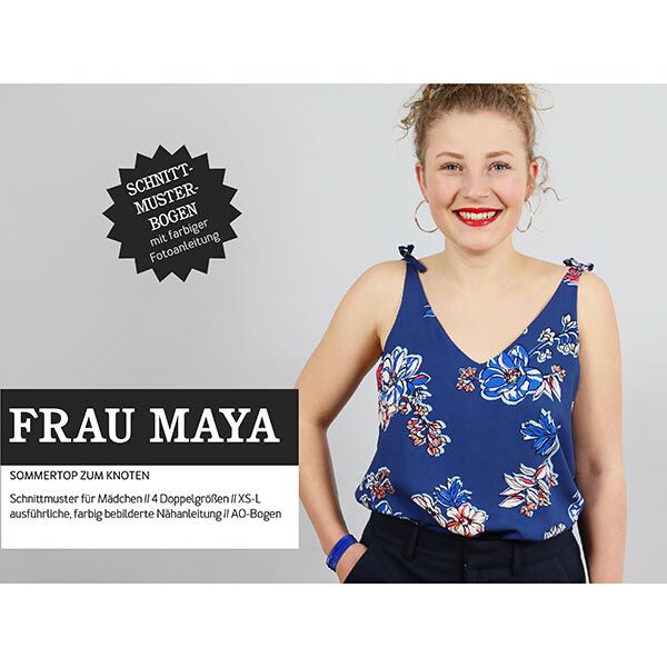 FRAU MAYA - zomertop met knoopsluiting, Studio Schnittreif  | XS -  L,  image number 1