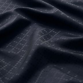 Voeringstof Jacquard Ruiten – nachtblauw, 