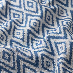 Outdoorstof jacquard Etno – blauw, 