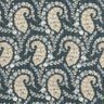 Crêpe chiffon Paisley- en lurexstrepen – zwart/zilverblauw,  thumbnail number 1