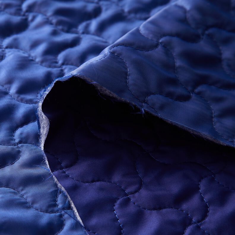 Quiltstof abstracte diamanten – marineblauw,  image number 4