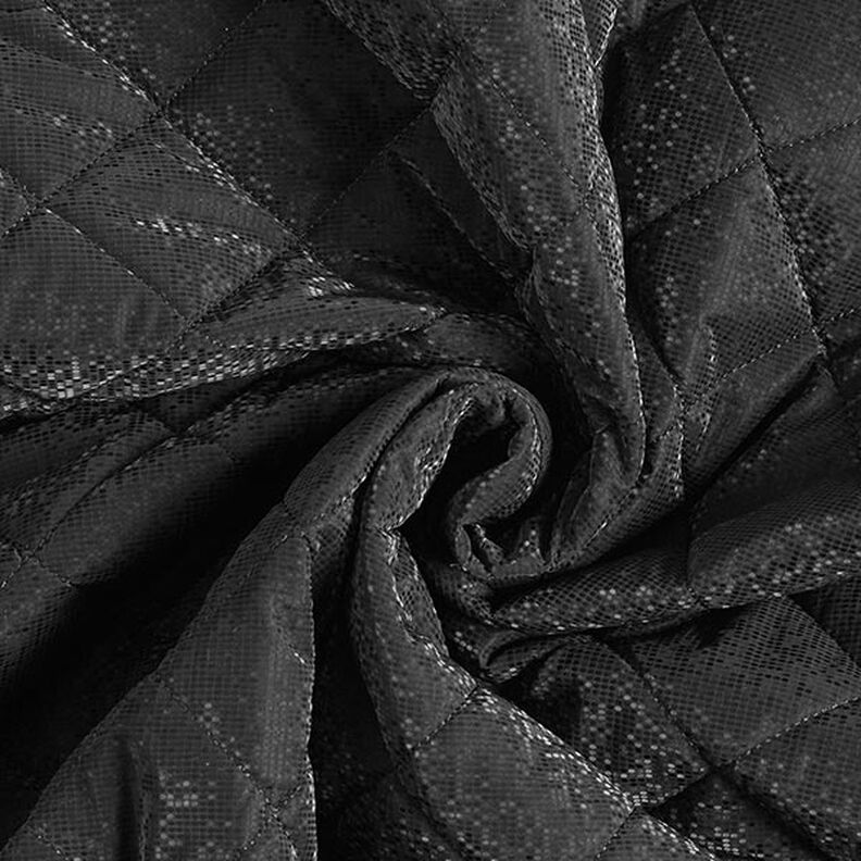 Doorgestikte stof ruiten – zwart,  image number 4