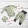 Bamboe Katoenjersey Konijn en wortel – greige,  thumbnail number 6