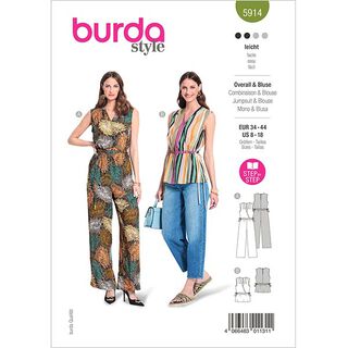 Overall/blouse  | Burda 5914 | 34-44, 