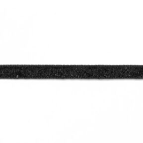 Fluweelband Effen Metallic [10 mm] – zwart, 