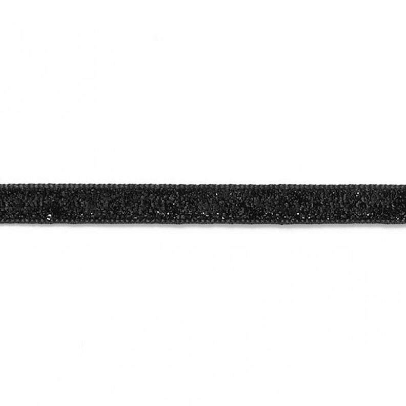 Fluweelband Effen Metallic [10 mm] – zwart,  image number 2