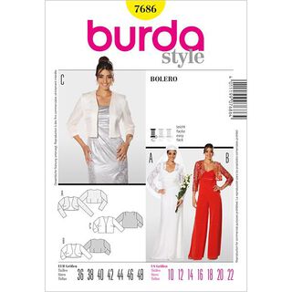 Jas / bolero, Burda 7686, 