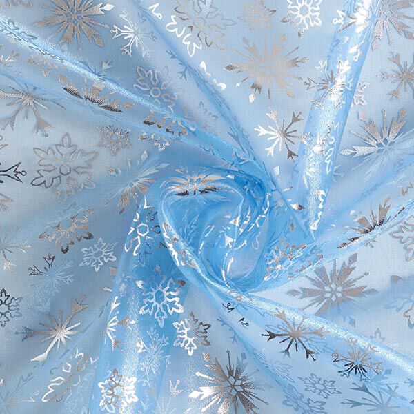 Organza sneeuwvlokken – lichtblauw,  image number 4