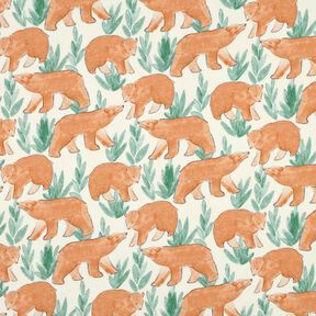 French Terry sommersweat Aquarelberen Digitaal printen | Poppy Fabrics – ecru, 