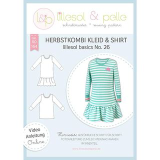 Herfstcombinatie jurk & shirt, Lillesol & Pelle No. 26 | 80 - 164, 