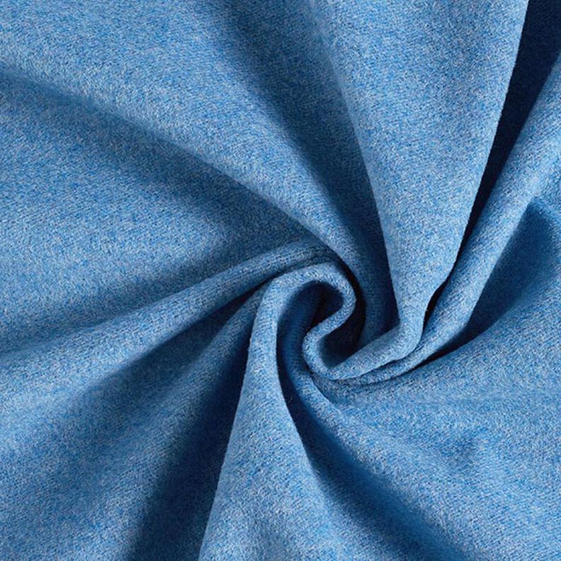 Waterafstotende effen wollen stof – stralend blauw,  image number 1