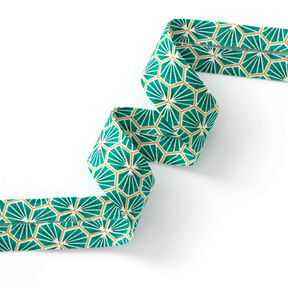 Biasband ruiten [27 mm] – groen, 
