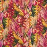 Outdoorstof Canvas Exotische bladeren – karmijnrood/lila,  thumbnail number 1