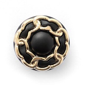Knoop met oogje – zwart/goud, 