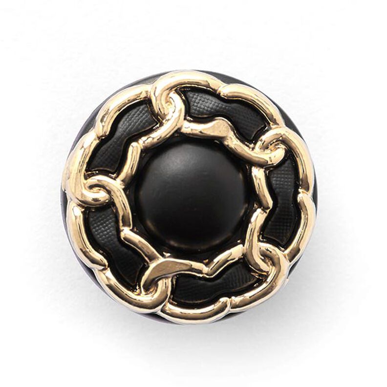 Knoop met oogje – zwart/goud,  image number 1