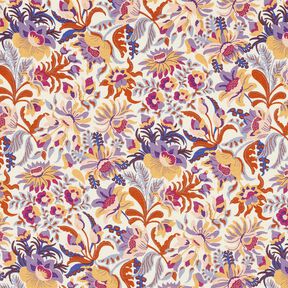 Viscosejersey Bloemen en ornamenten | Katia Fabrics – creme/lavendel, 