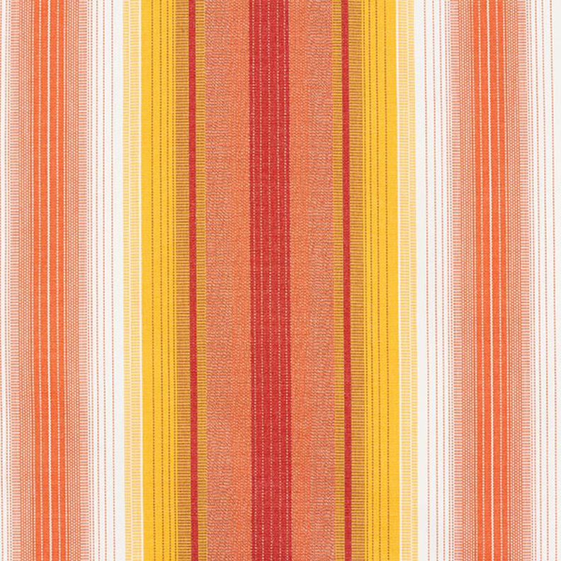 Luifelstof Gemêleerde strepen – terracotta/mosterd,  image number 1