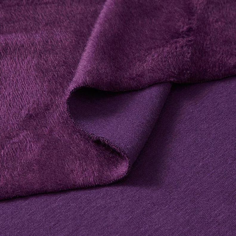 Alpenfleece Knuffelsweat Effen – aubergine,  image number 4