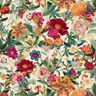 Decostof Half panama prachtige bloemen – natuur/purper,  thumbnail number 1