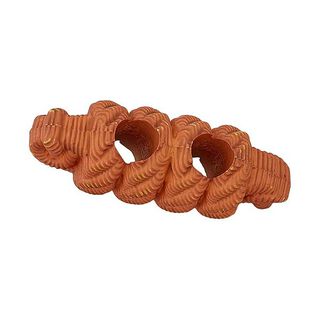 Knevelknoop fake koord - terracotta, 