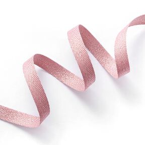 Webband Metallic [9 mm] – oudroze/zilver metallic, 