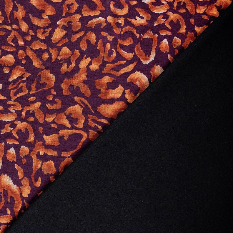 Romaniet jersey Luipaardpatroon – aubergine/terracotta, image number 4