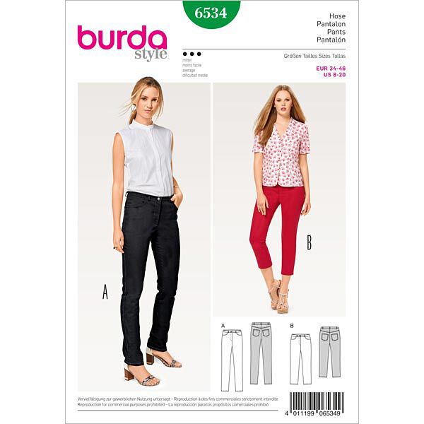 broek / jeans / 3/4-broek, Burda 6534, image number 1