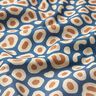 Decostof Half panama abstract luipaardpatroon – blauw/cashew,  thumbnail number 2