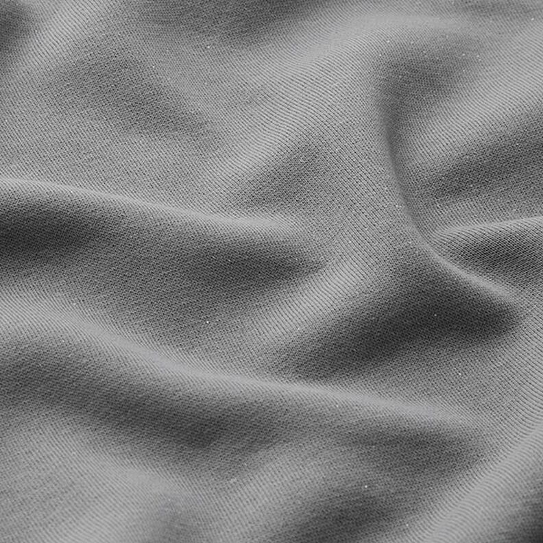 Sweatshirt geruwd Effen Lurex – donkergrijs/zilver,  image number 3
