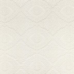 Decostof Jacquard decoratieve diamanten 275 cm – ecru, 