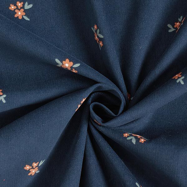 Babyrib Verspreide bloempjes | by Poppy – marineblauw, image number 3