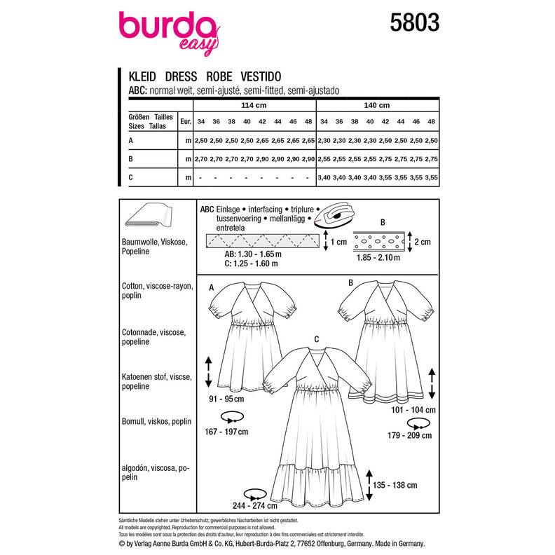 Jurk | Burda 5803 | 34-48,  image number 12