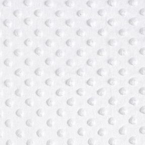 Gezellige fleece reliëfpunten – wit, 