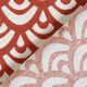 Decostof Canvas Geometrische bogen – vuurrood/wit,  thumbnail number 4