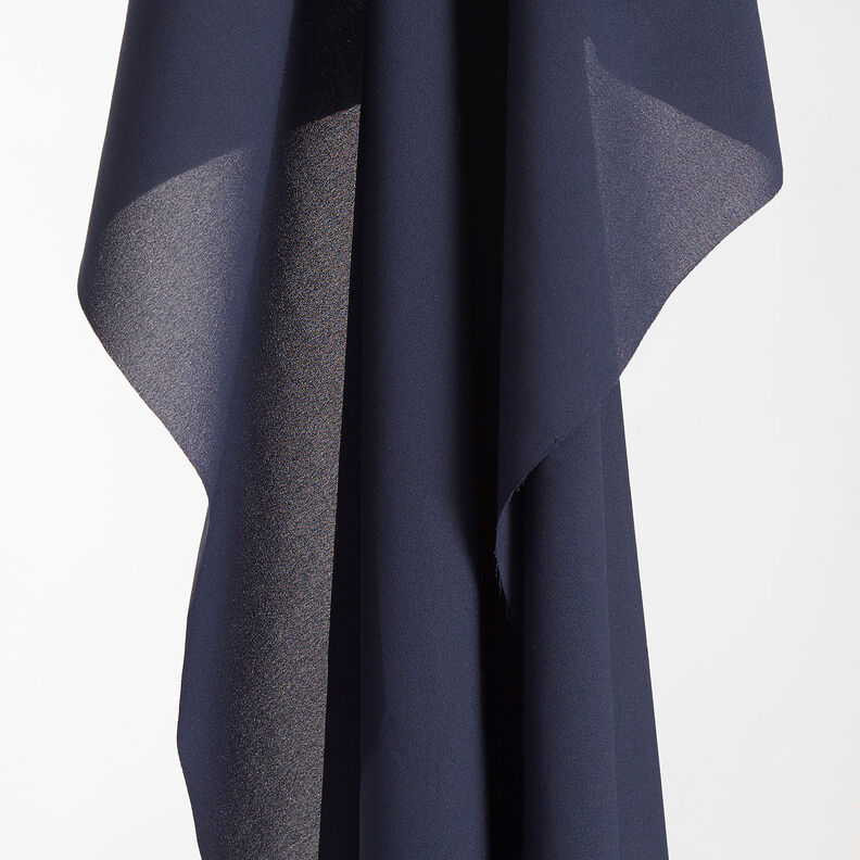 Crêpe Georgette – zwart blauw,  image number 5