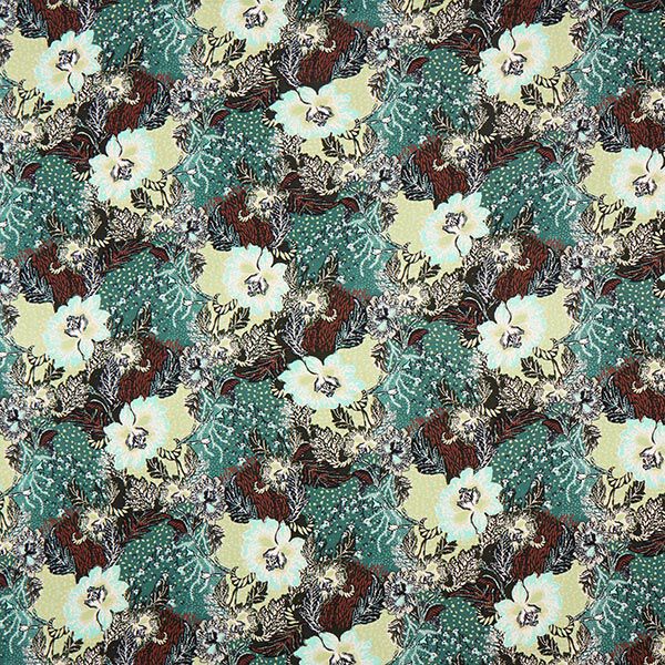 Viscose jersey Bos collage – groen,  image number 1