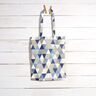 Decostof half panama Driehoeken – blauw,  thumbnail number 6