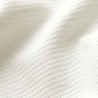 Mini Katoenen wafel jersey effen – wit, 