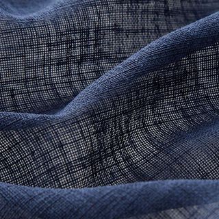Vitragestof Voile Ibiza 295 cm – marineblauw, 