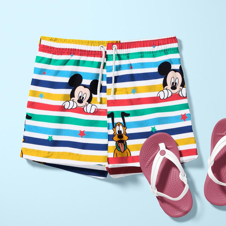 Katoenjersey Mickey Mouse en zijn vrienden | Disney – wit, image number 6