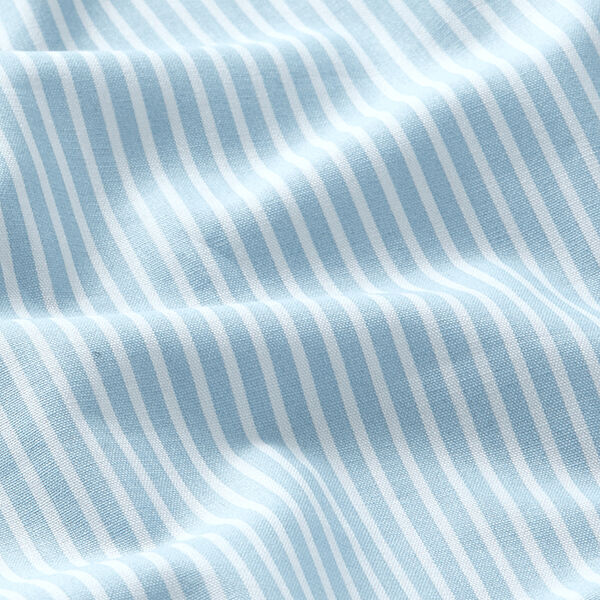 Katoenpopeline Strepen – lichtblauw/wit,  image number 2