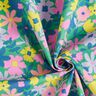 Gecoate katoen Pastelbloemen | Poppy Fabrics – grasgroen/roze,  thumbnail number 4