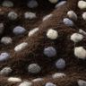 Gebreide wol kleurrijke knoppen – donkerbruin,  thumbnail number 2