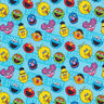 Katoenpopeline Licentiestof Sesamstraat | Sesame Workshop – turkoois,  thumbnail number 1