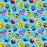 Katoenpopeline Licentiestof Sesamstraat | Sesame Workshop – turkoois,  thumbnail number 1
