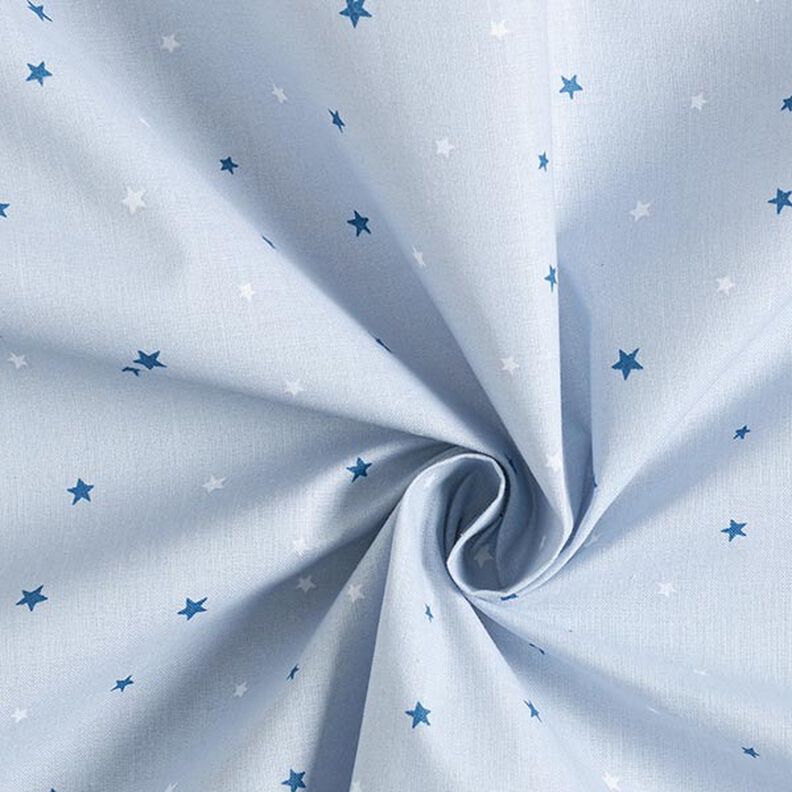 Katoenen stof cretonne Sterren – blauw,  image number 3